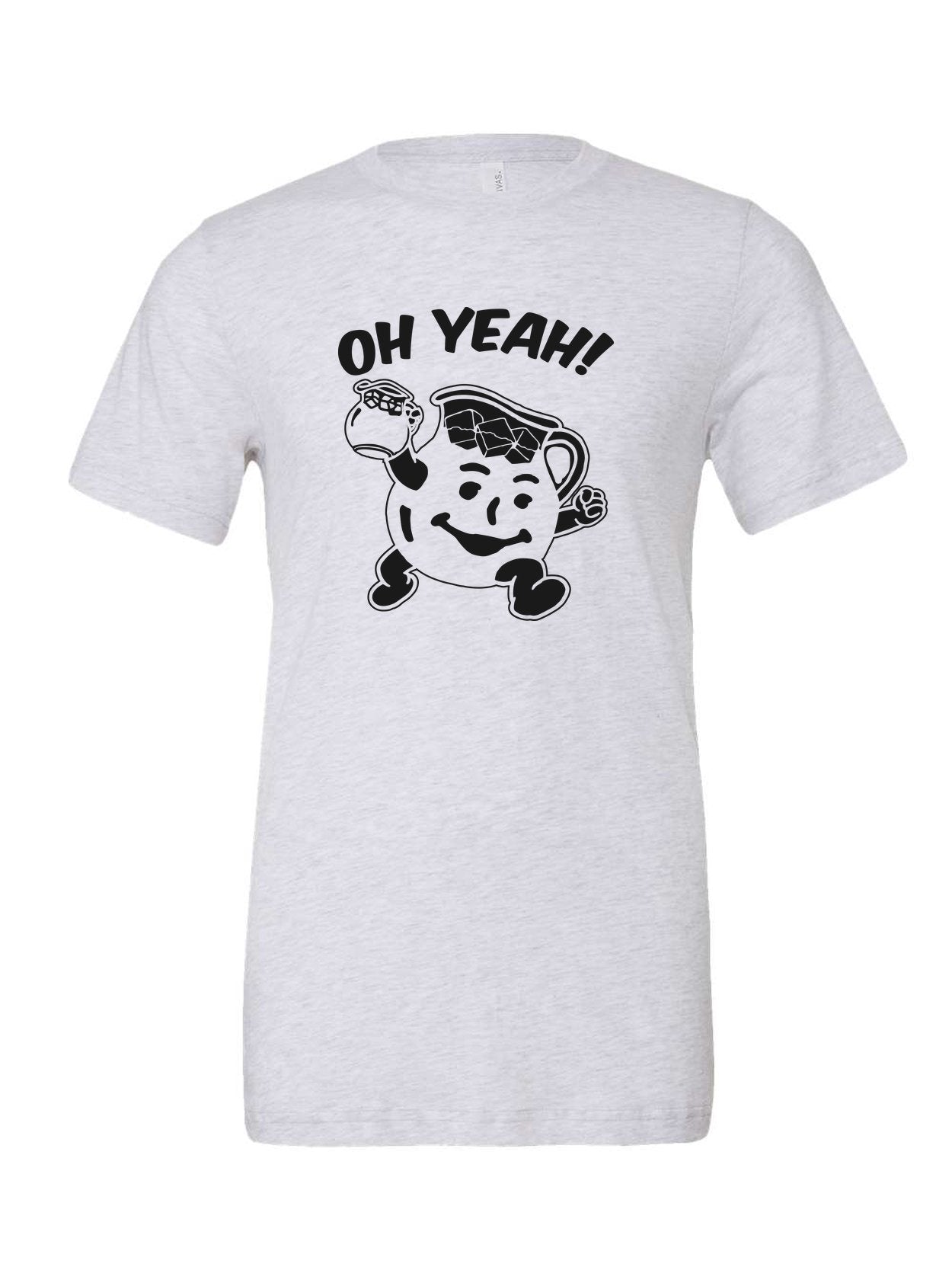 Oh Yeah! on a white t-shirt