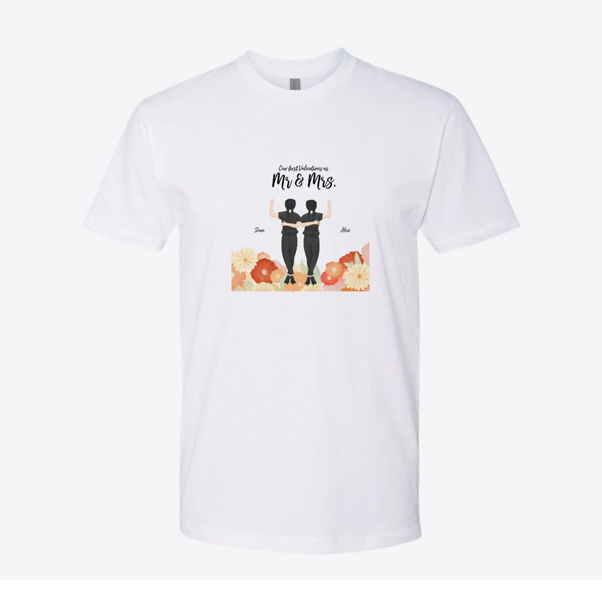Our First Valentines Together Custom Tee