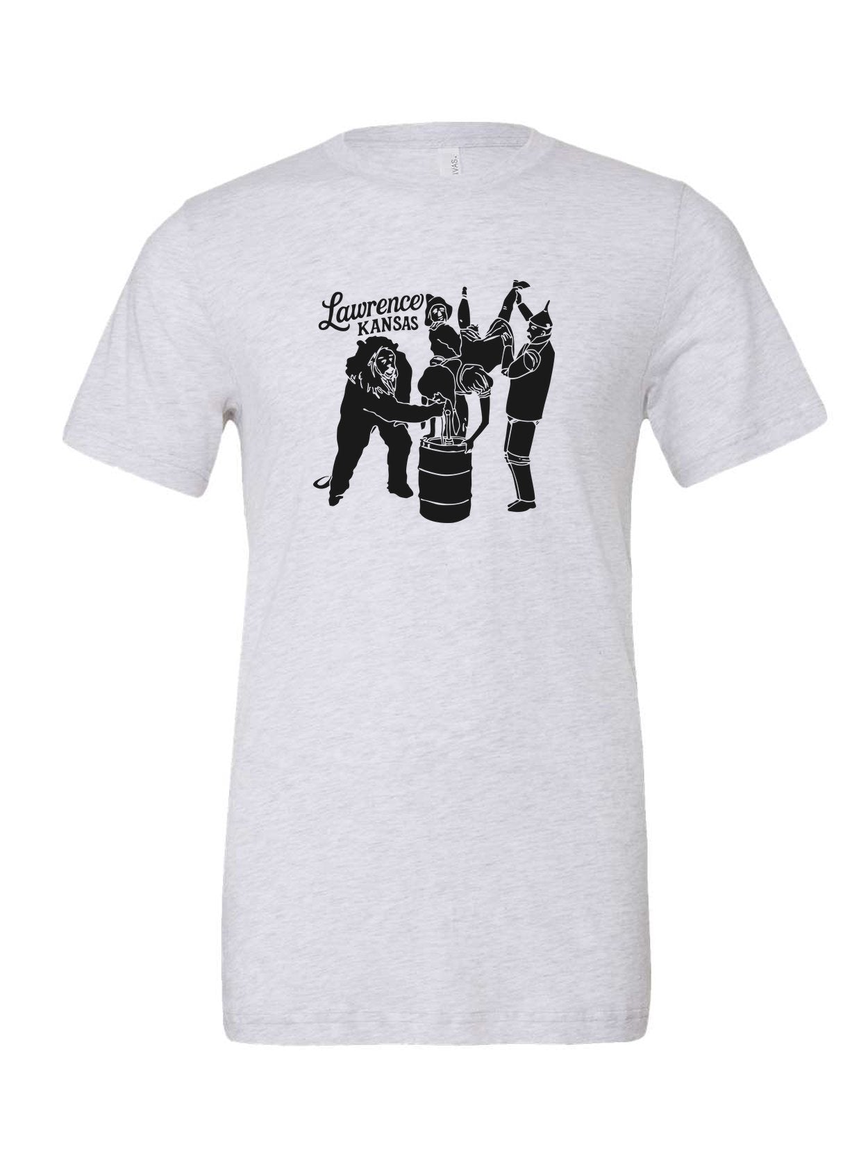Oz Keg Stand on a white t-shirt