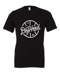 Pay Heed design on a black t-shirt