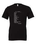Pay It Forward design on a black t-shirt