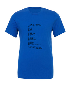 55 burgers 55 fries tv show i think you should leave funny blue tshirt blue t-shirt