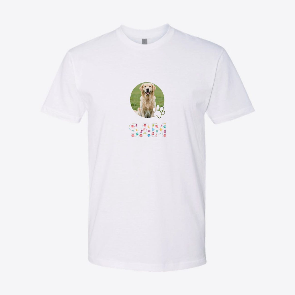 Pet Photo Rectangle Custom Tee