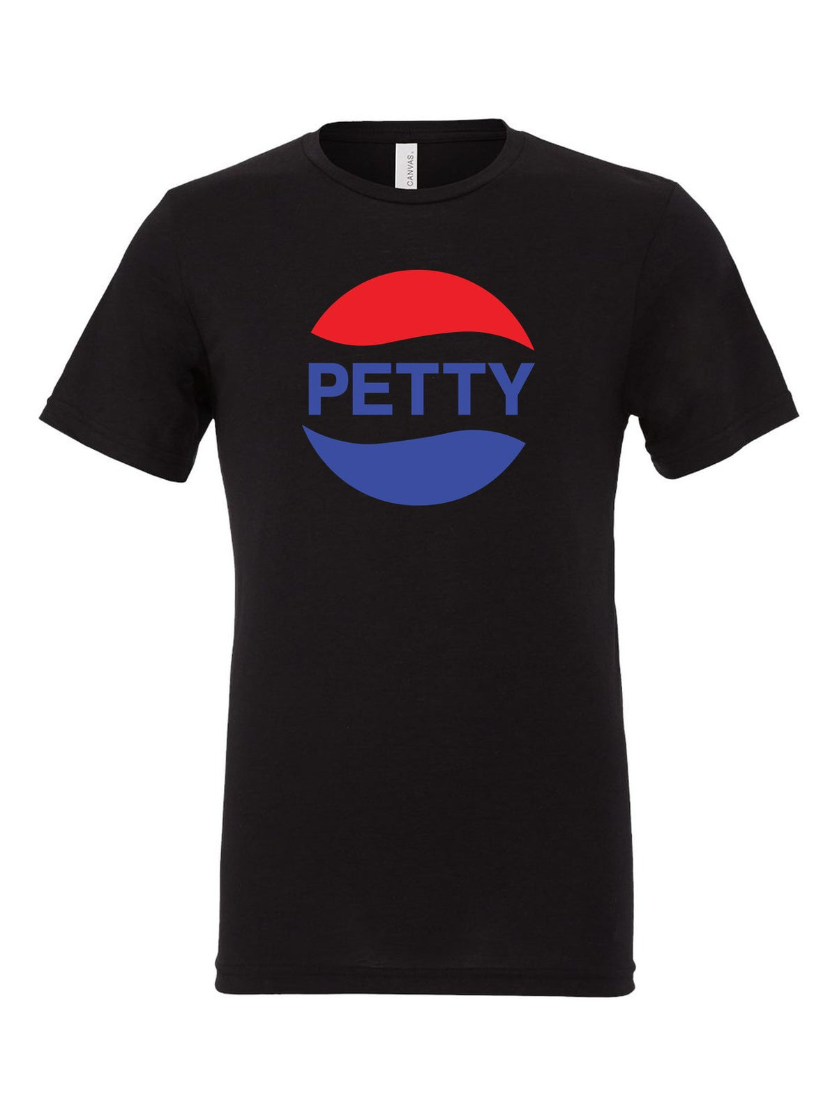 Petty on a black t-shirt