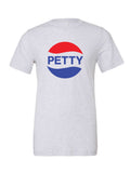 Petty on a white t-shirt