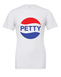 Petty design on a white t-shirt