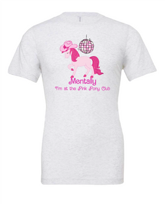 pink pony club chappell roan song music cowgirl white tshirt t-shirt