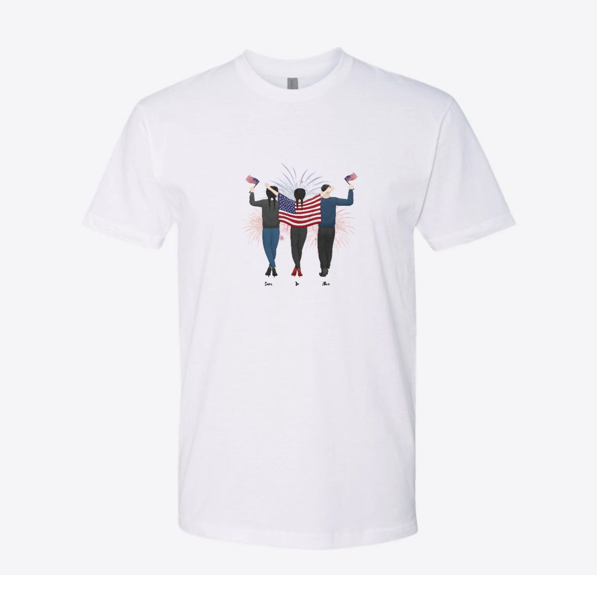 Proud Parents Flag Custom Tee