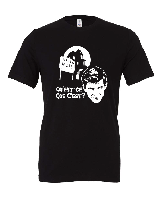 Psycho Killer design on a black t-shirt
