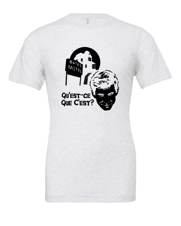 Psycho Killer design on a white t-shirt