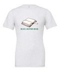 Read a Banned Book design on a white t-shirt