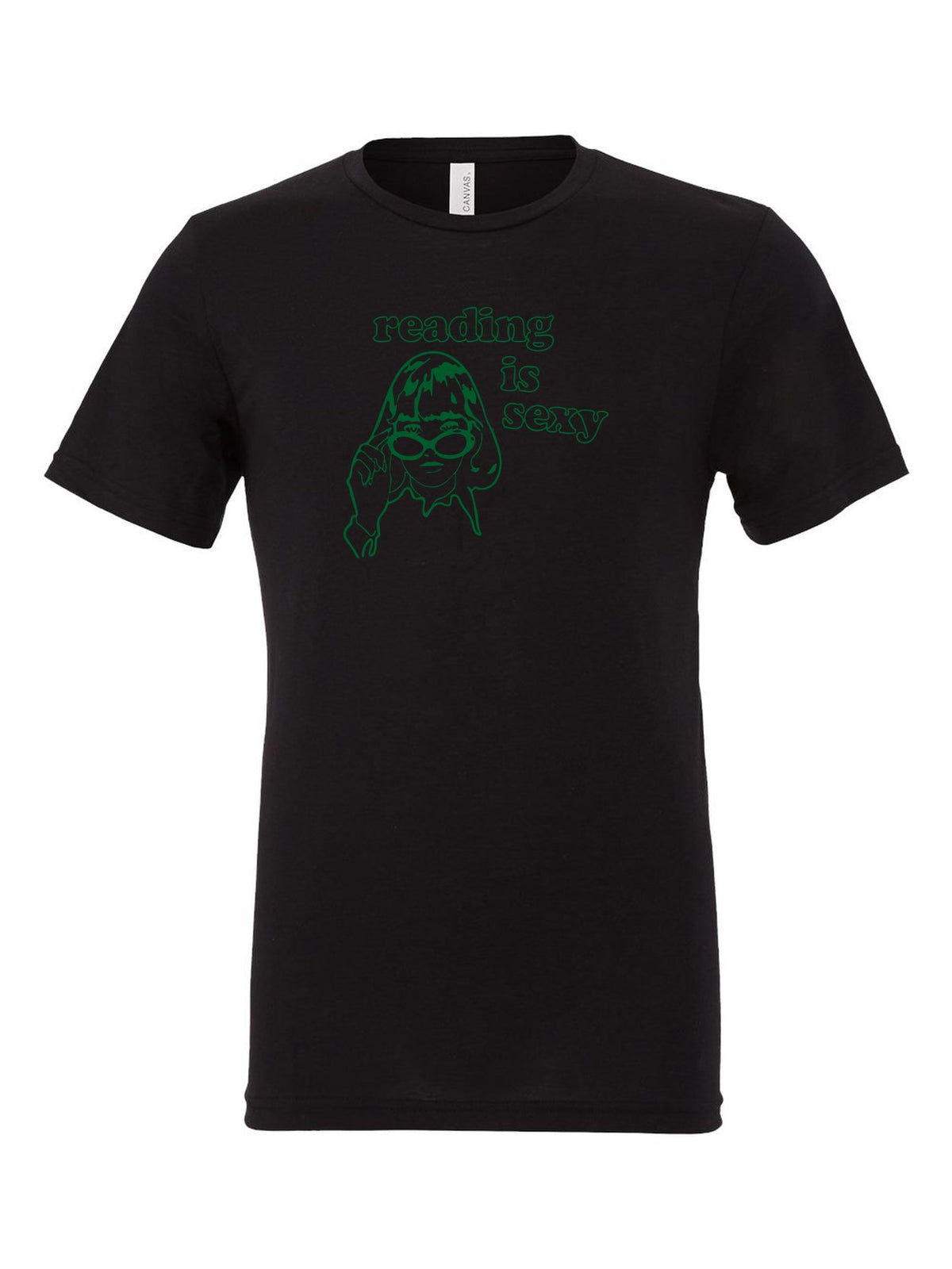 Reading is Sexy on a black t-shirt