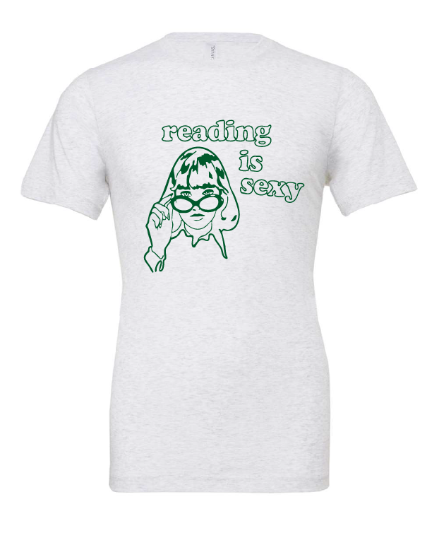 Reading is Sexy design on a white t-shirt