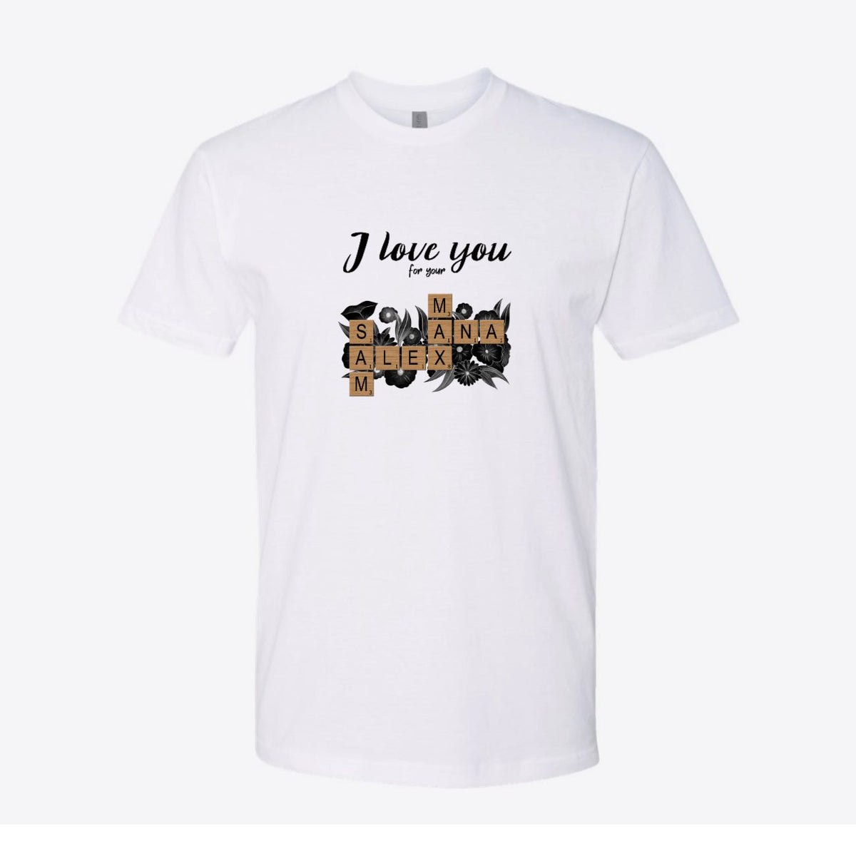 Reasons Why I Love You Crossword Custom Tee