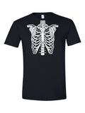 Ribcage Costume design on a black t-shirt