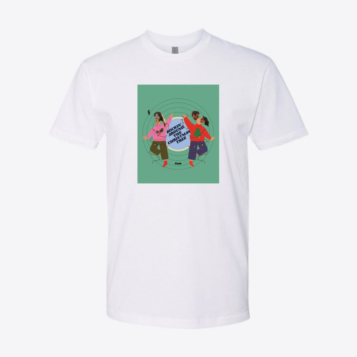 Rocking Christmas Photo Custom Tee