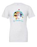 Scare Bears design on a white t-shirt