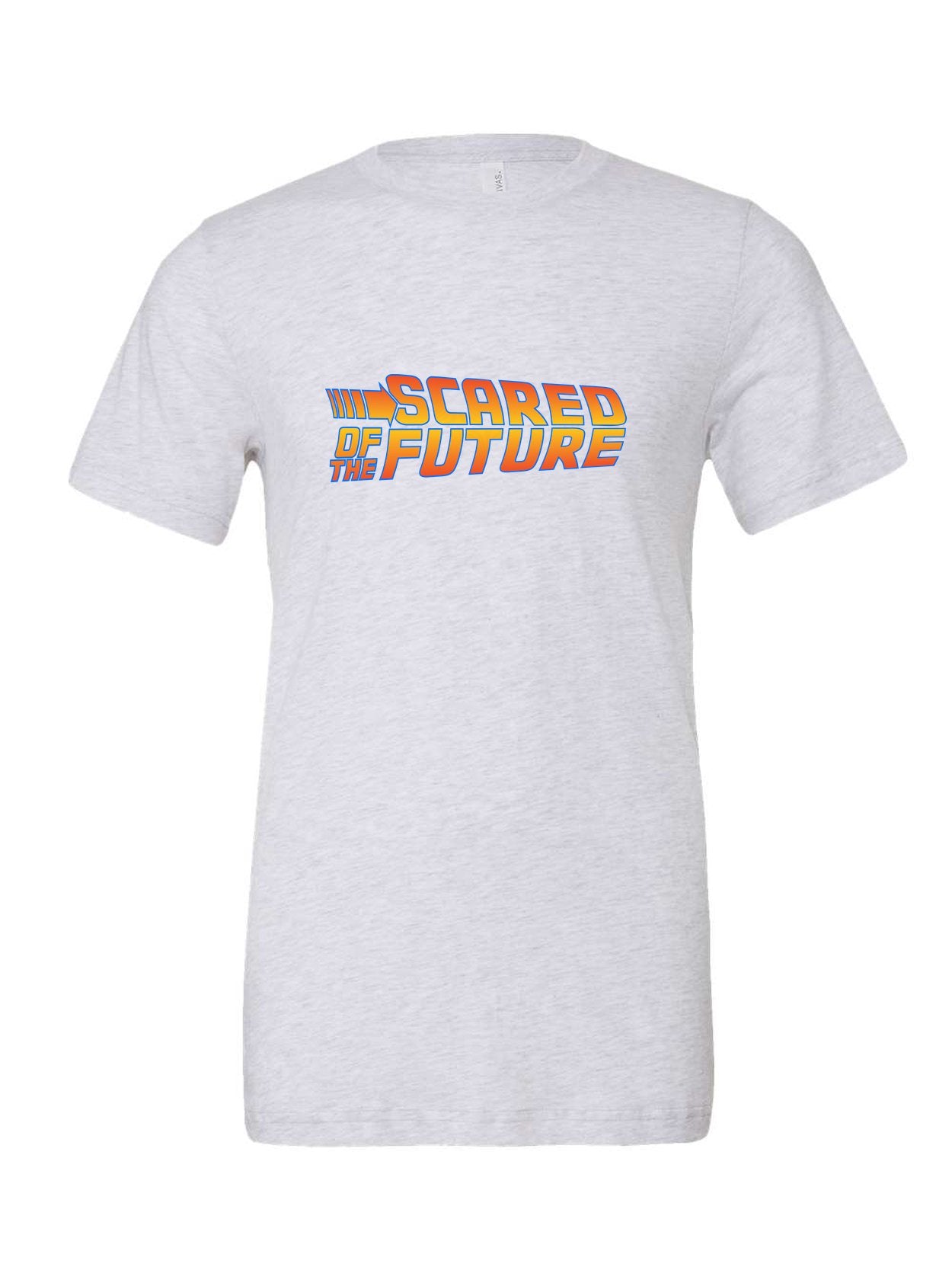 Scared of the Future on a white t-shirt