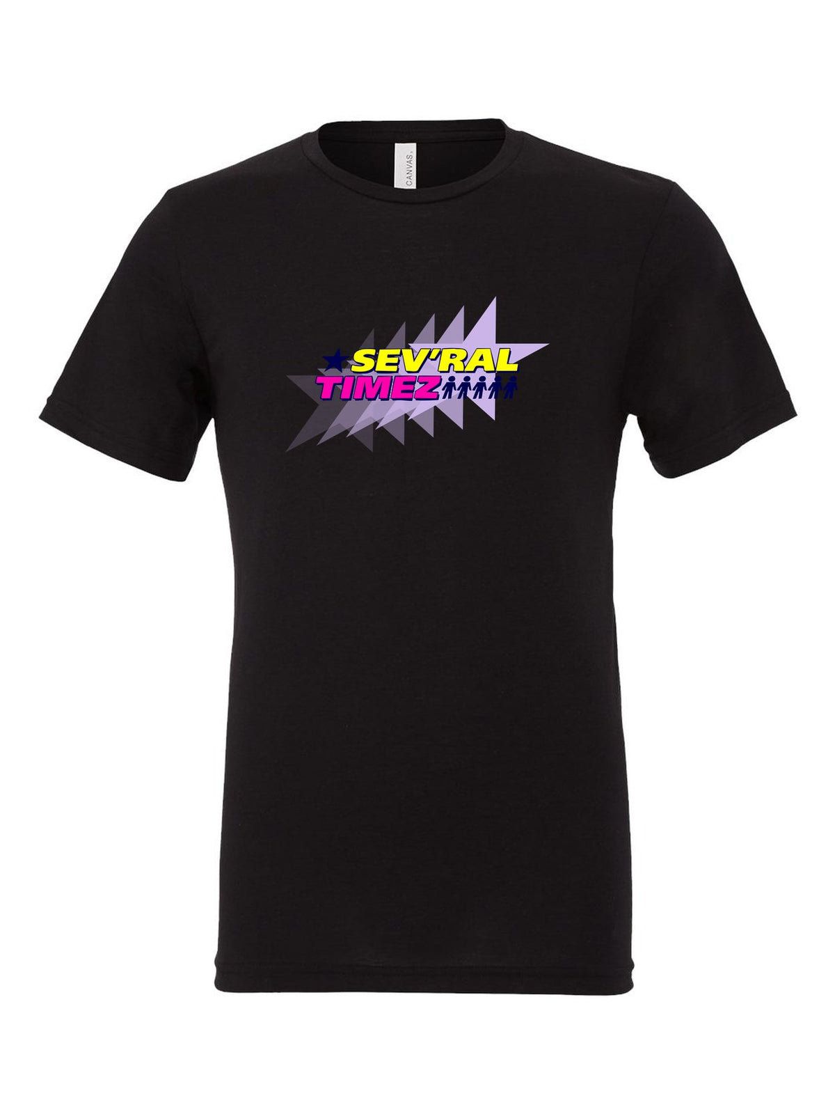 Sev'ral Timez on a black t-shirt