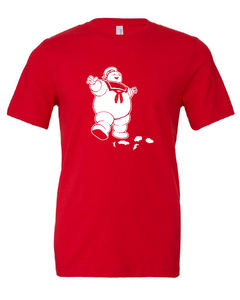 ghost busters stay puft marshmallow man movie red tshirt t-shirt 