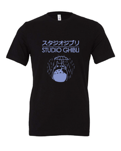 studio ghibli animation movie japanese black tshirt t-shirt