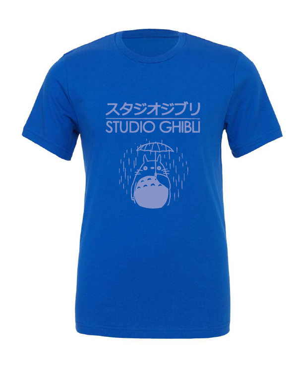 studio ghibli animation movie japanese blue tshirt t-shirt