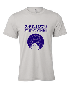 studio ghibli animation movie japanese gray tshirt t-shirt