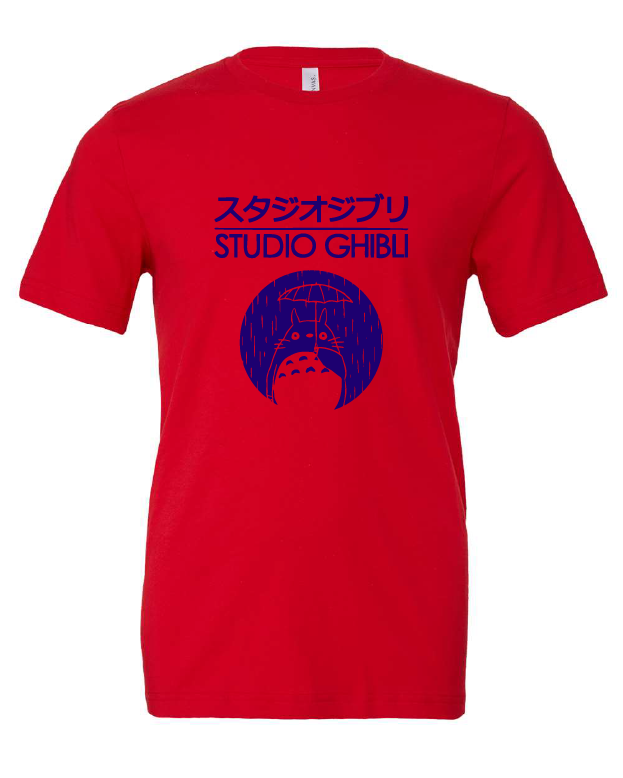 studio ghibli animation movie japanese red tshirt t-shirt