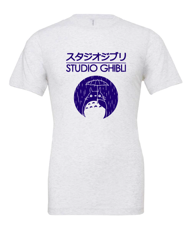 studio ghibli animation movie japanese white tshirt t-shirt