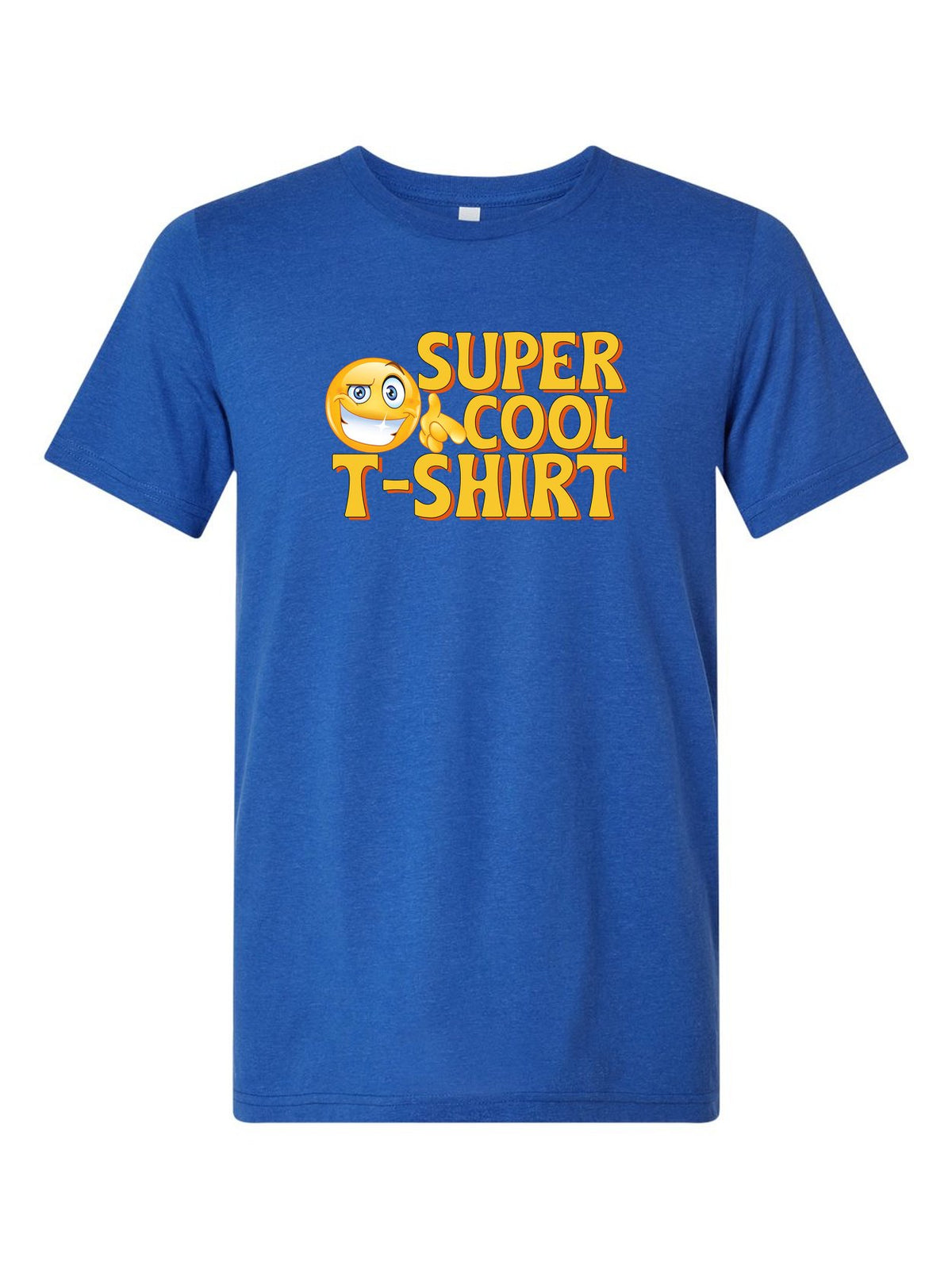 Super Cool T-Shirt on a royal blue t-shirt