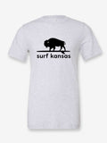 Surf Kansas on a white t-shirt