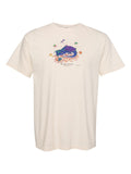 The Little Locals No. 1 by Claire Wakefield on an ivory Comfort Colors tee