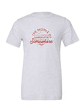The Middle of Somewhere Kansas on a white t-shirt