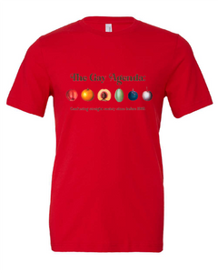 funny gay lgbtq fruit red tshirt red t-shirt