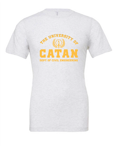 catan board game civil engineering white tshirt t-shirt