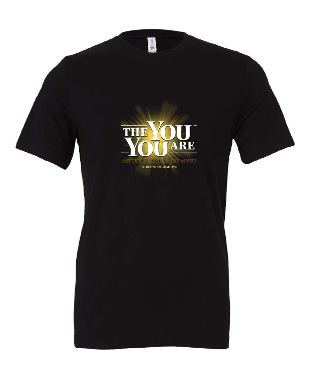 The You You Are design on a black t-shirt