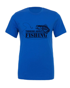 funny fishing blue tshirt t-shirt