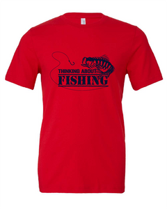 funny fishing red tshirt t-shirt