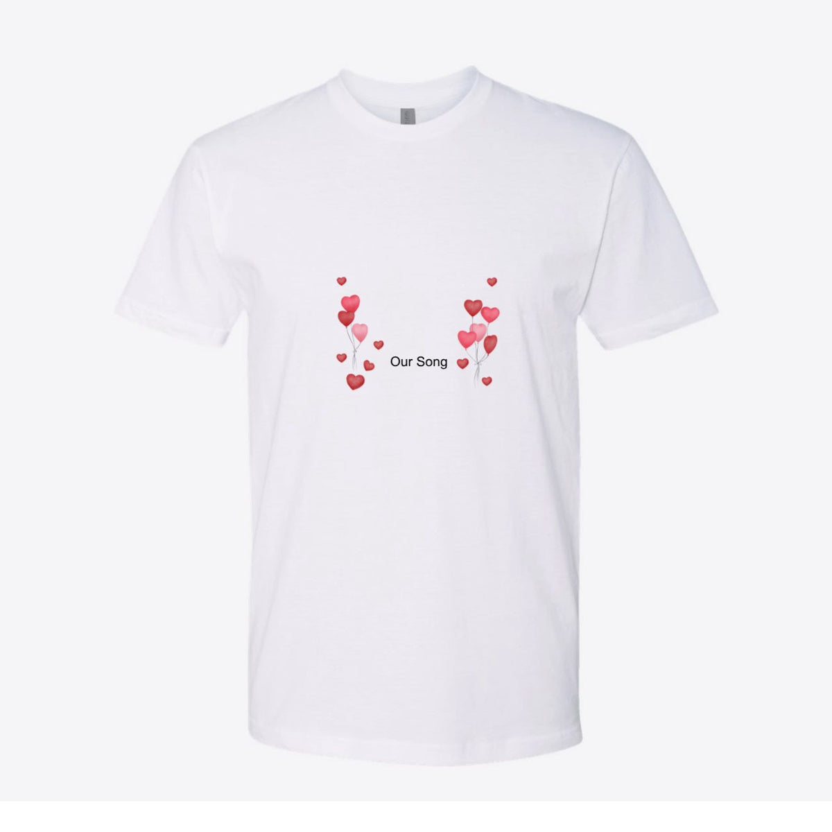 Valentines Music Player Song Custom Tee