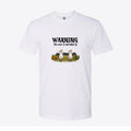 Warning Area Patrolled Cats Custom Tee