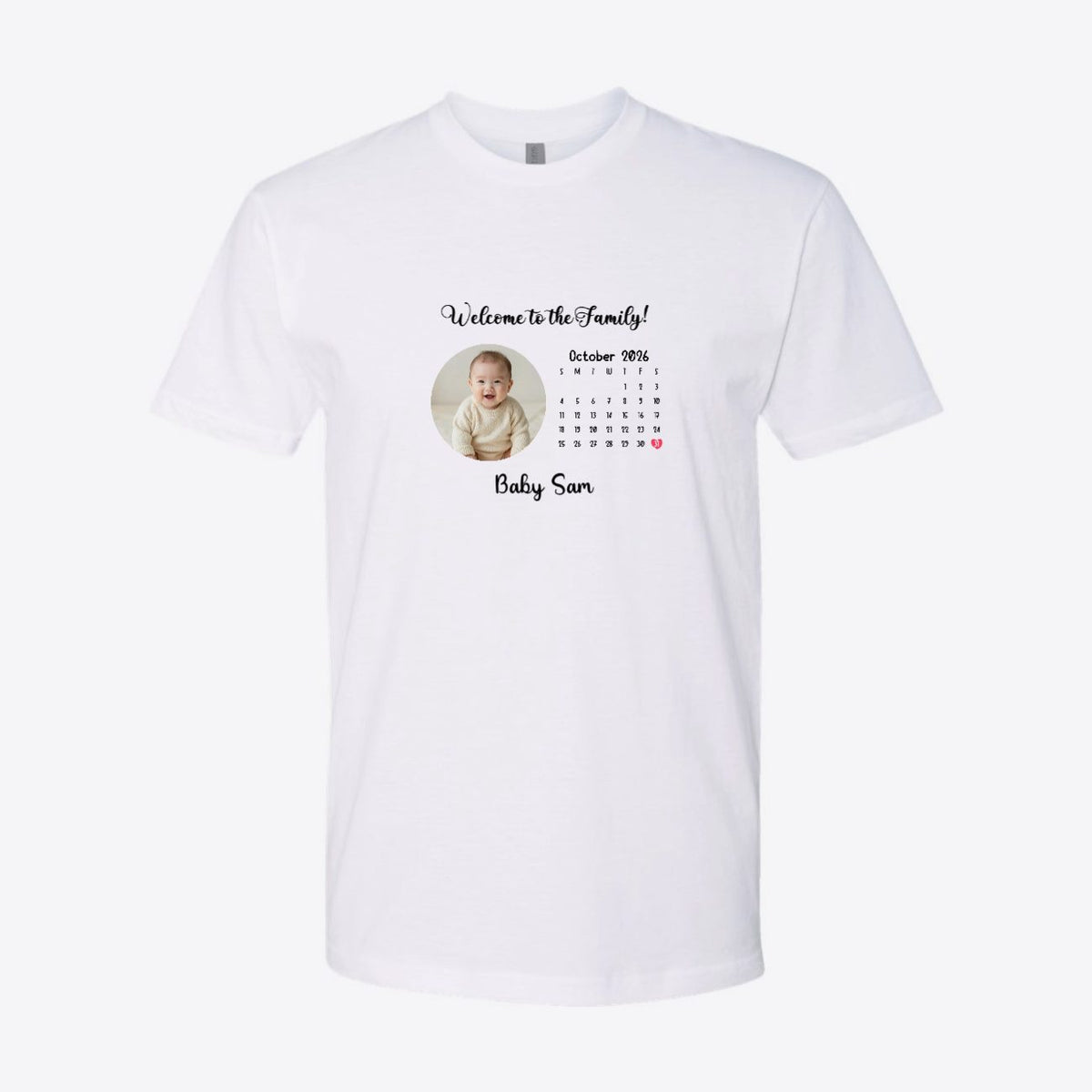 Welcome to the Family Photo Custom Tee
