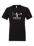 What Would John Brown Do? on a black t-shirt