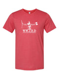 What Would John Brown Do? on a true red t-shirt