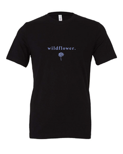 wildflower flower black tshirt t-shirt 