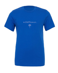 wildflower flower blue tshirt t-shirt 