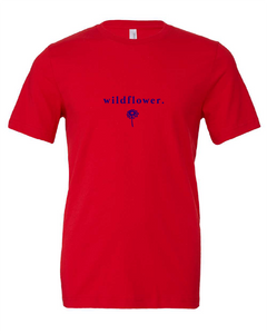 wildflower flower red tshirt t-shirt 