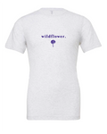 Wildflower design on a white t-shirt
