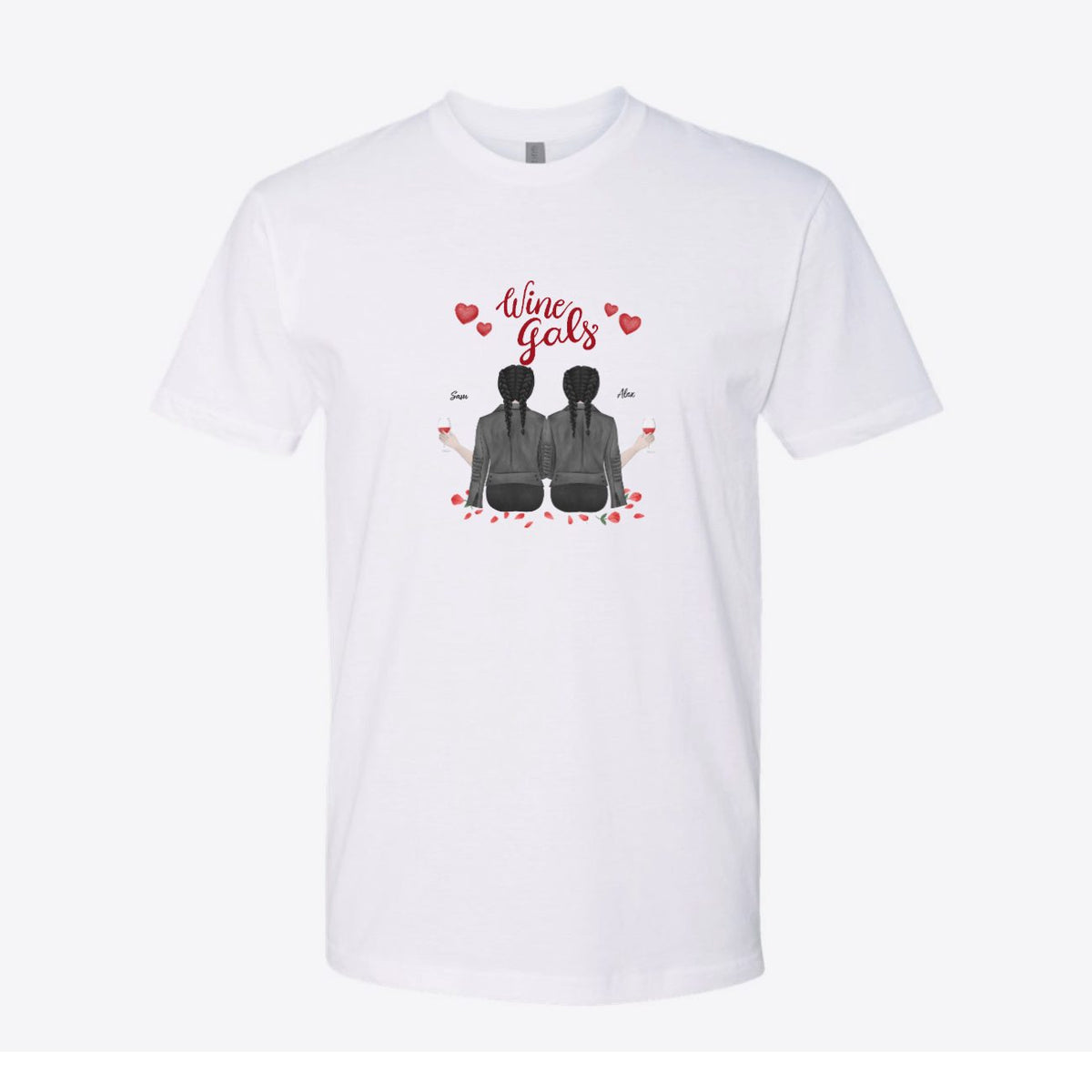 Wine Gals Friends Custom Tee