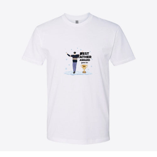 Best Father Award Winter Custom Tee