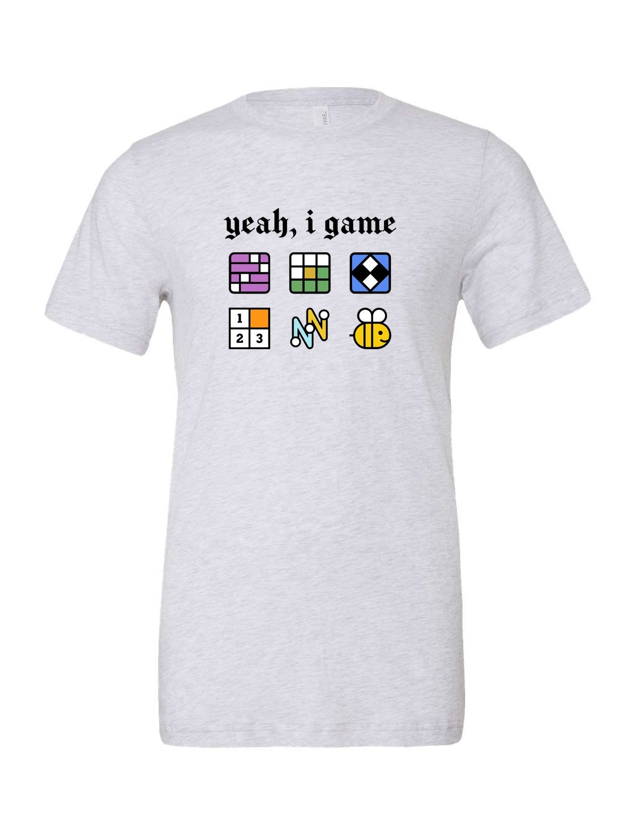 Yeah, I Game on a white t-shirt